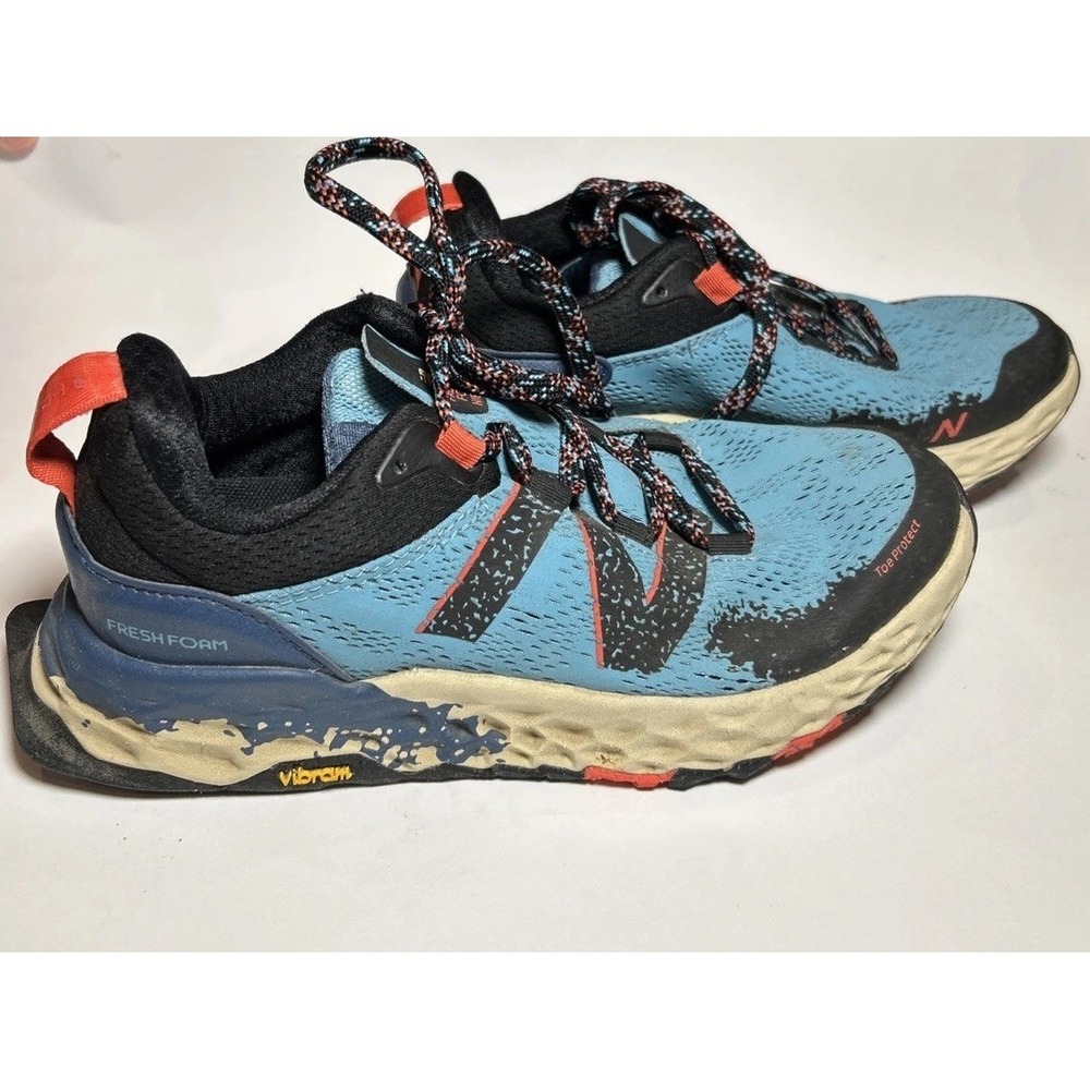 New Balance Shoes Womens Size 7.5 Hierro v5 Blue Trail Running Vibram Collab - Picture 2 of 11